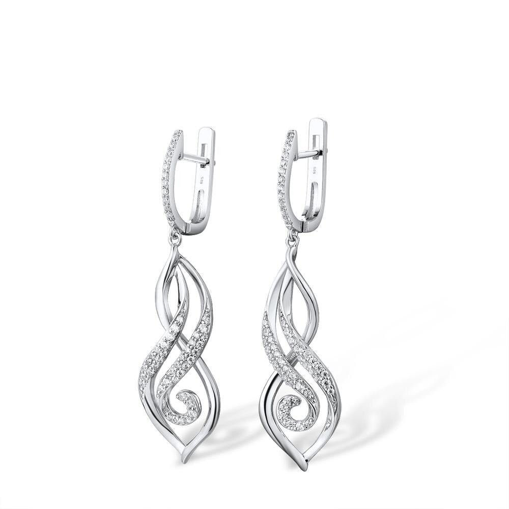 Long Silver Earring|www.balibeachfashion.com