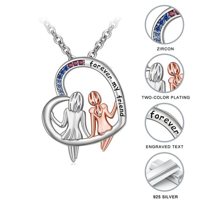 Best friend forever necklace gift | https://shinyjoules.com