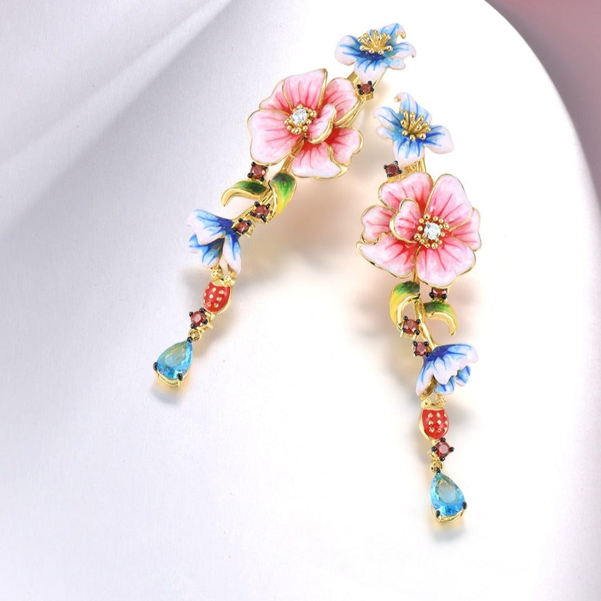 Handmade Trendy Flower Earrings