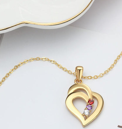 Elena Personalised Heart Necklace
