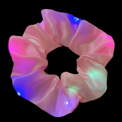 LED Luminous Scrunchies Hairband Ponytail