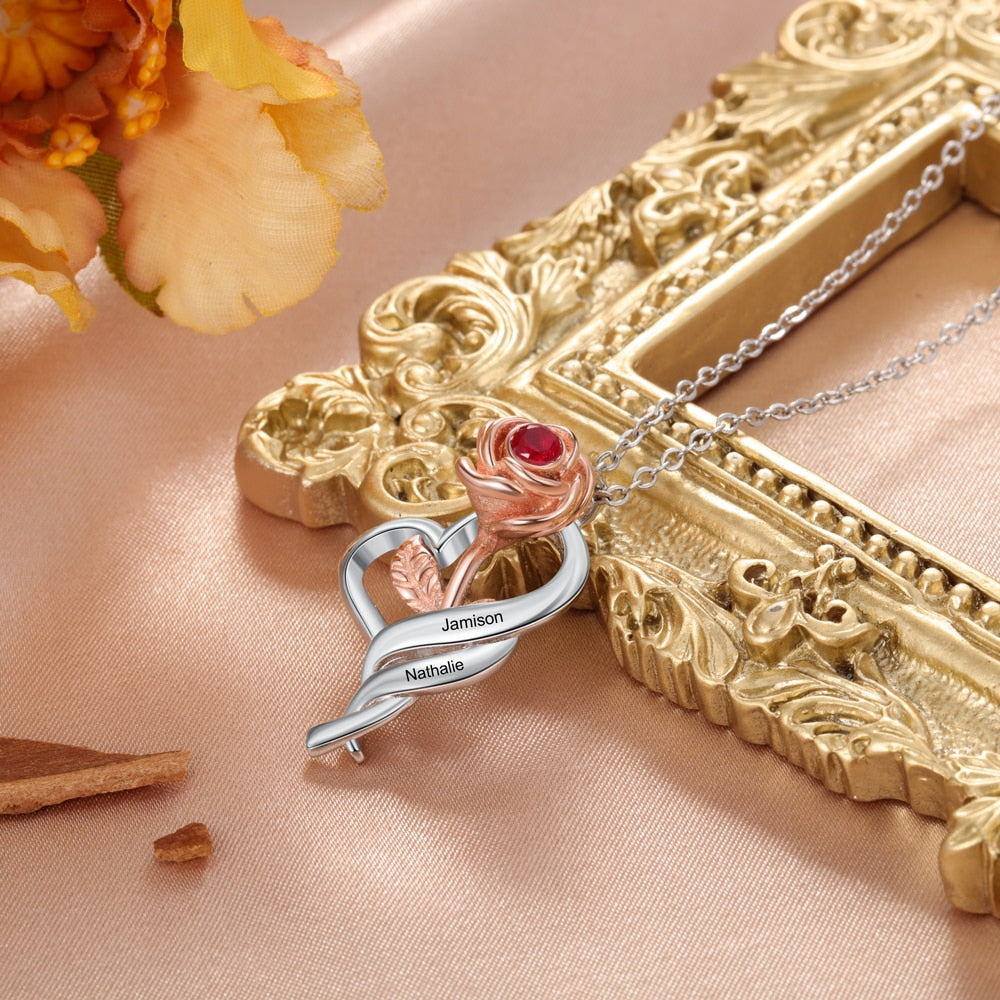 Customized Rose Necklace