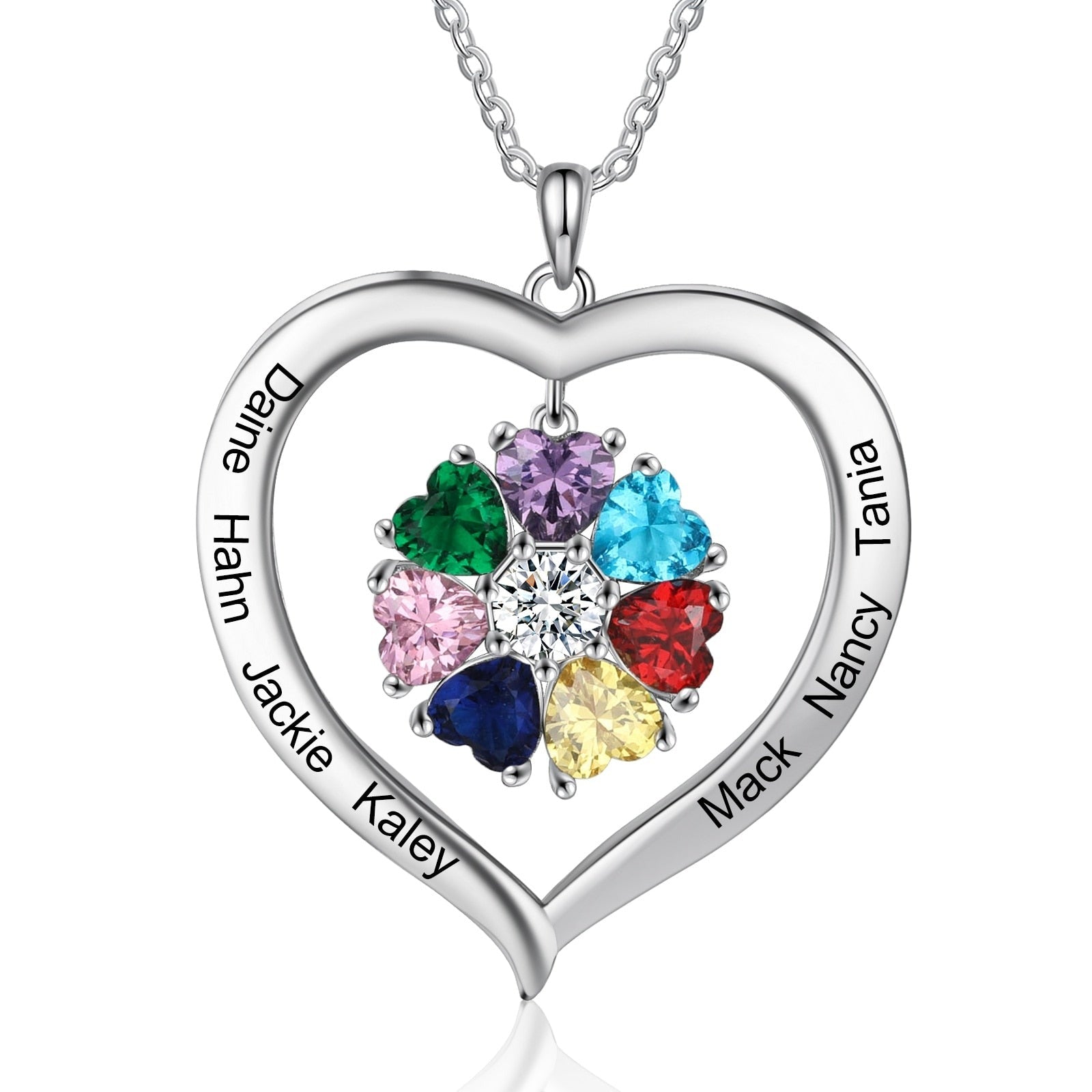 Love Family Customized Pendant Necklace https://shinyjoules.com/collections/necklace