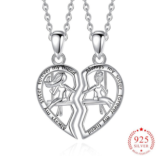 Forever Friend Sister Gift| Best friend forever necklace gift | https://shinyjoules.com