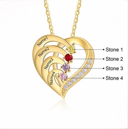 Forever Heart Birthstone Necklace| www.balibeachfashion.com