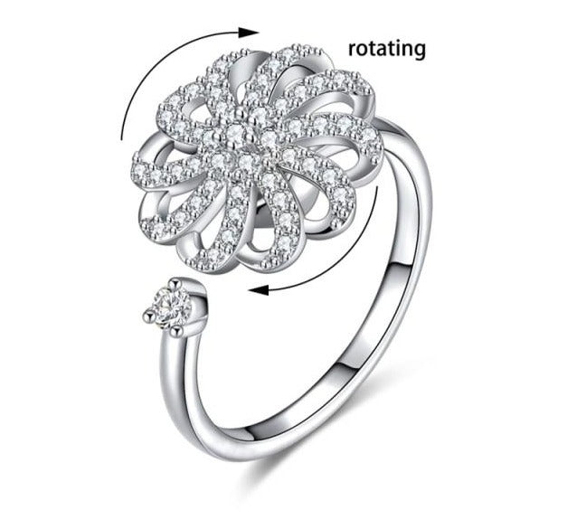 Anxiety Stress Relief Rotating Autism Adjustable Resizable Rings www.balibeachfashion.com