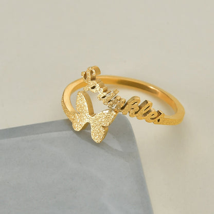 Butterfly Adjustable Ring (Customised)