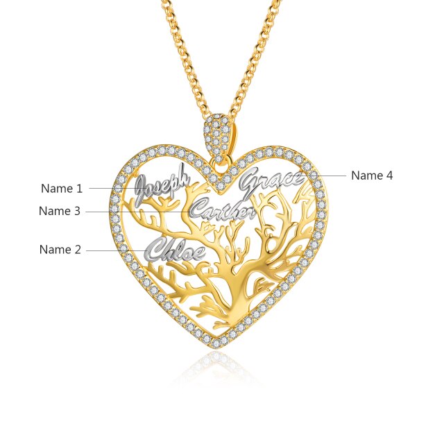 Family Tree Personalized Necklace